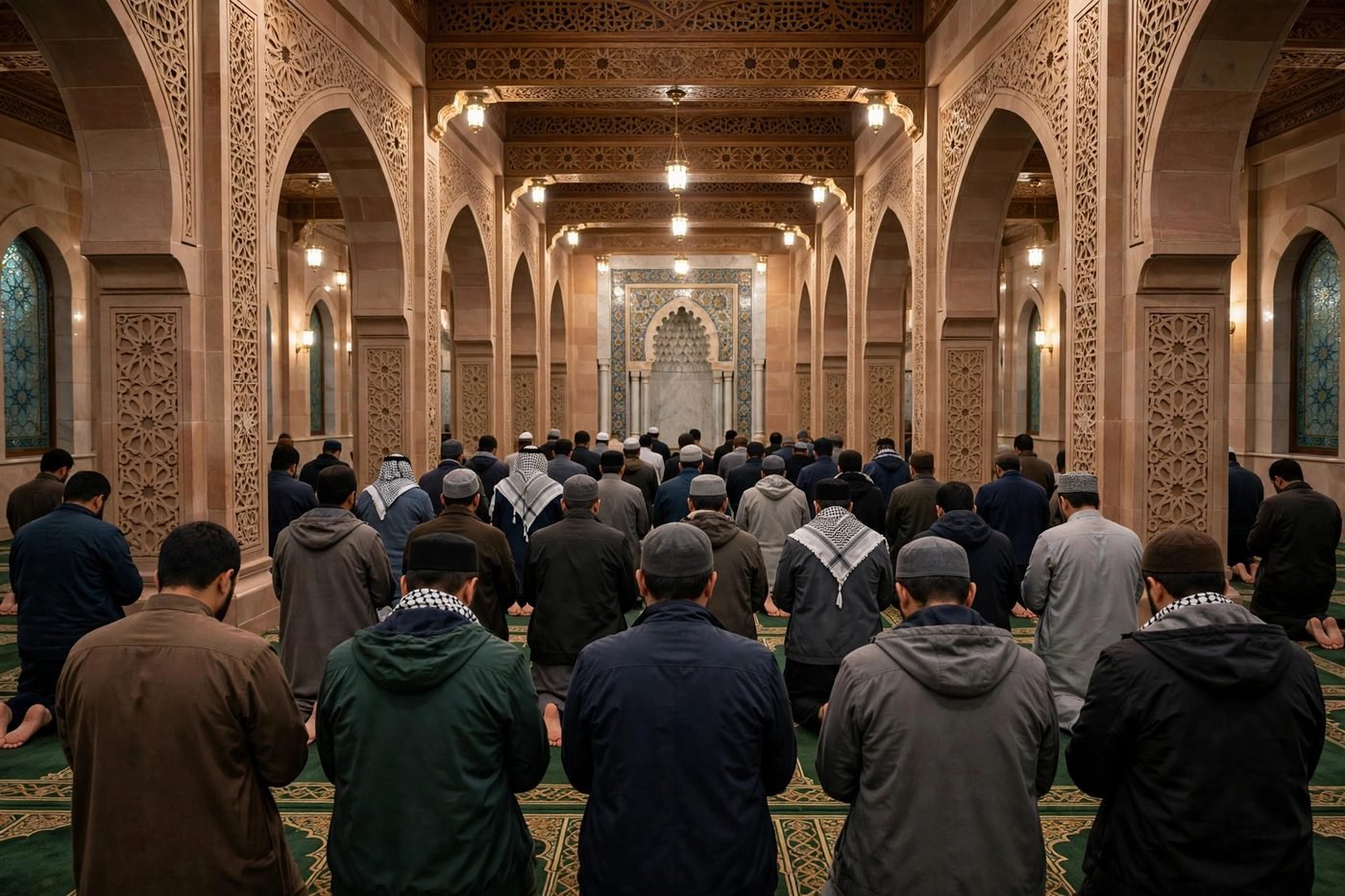 Taraweeh Guide: 8 or 20 Rakats, How to Pray, Witr and Qunoot — Ramadan guide illustration photograph